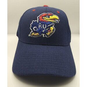Kansas Jayhawks NCAA Zephyr Blue 7 1/8 Size Hat Cap New